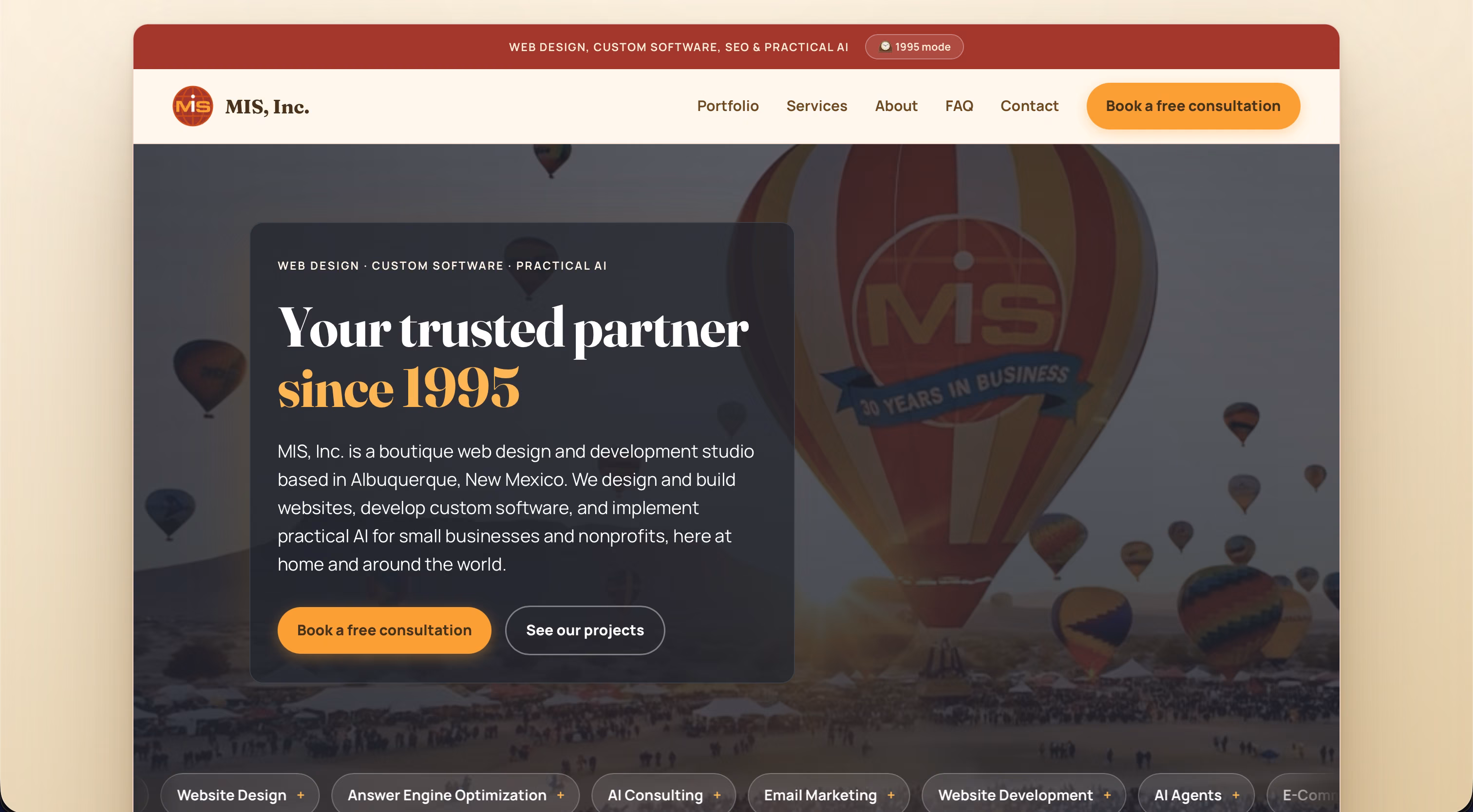 The new MIS, Inc. website launched in 2026