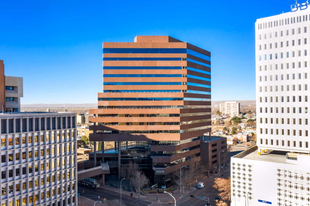 The office building at 500 Marquette Avenue NW in downtown Albuquerque, where MIS, Inc. is based