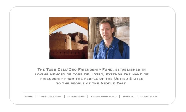 Archive screenshot of the Tobb Del’Oro website as built by MIS, circa 2004