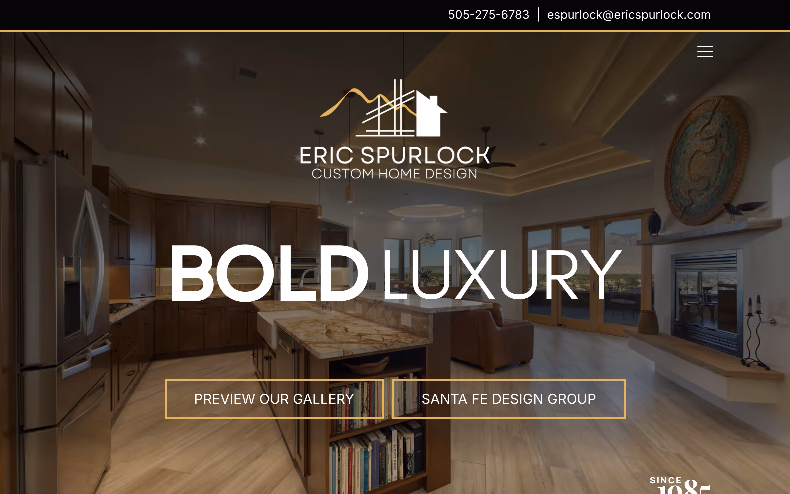 Eric Spurlock custom home design portfolio website
