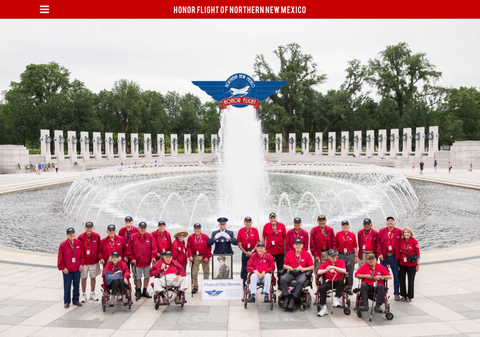 Honor Flight of Northern New Mexico website homepage