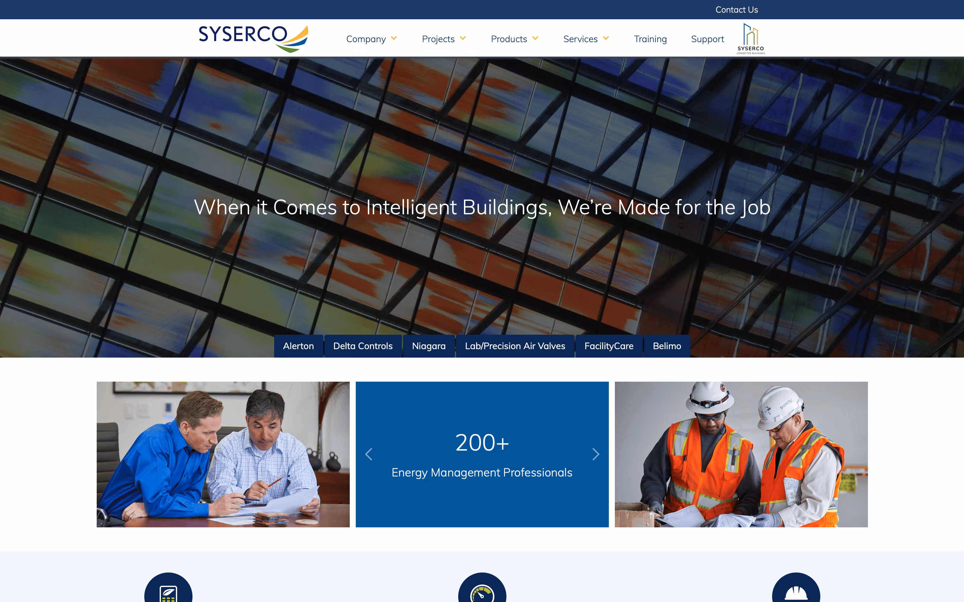 Syserco energy management and building automation website
