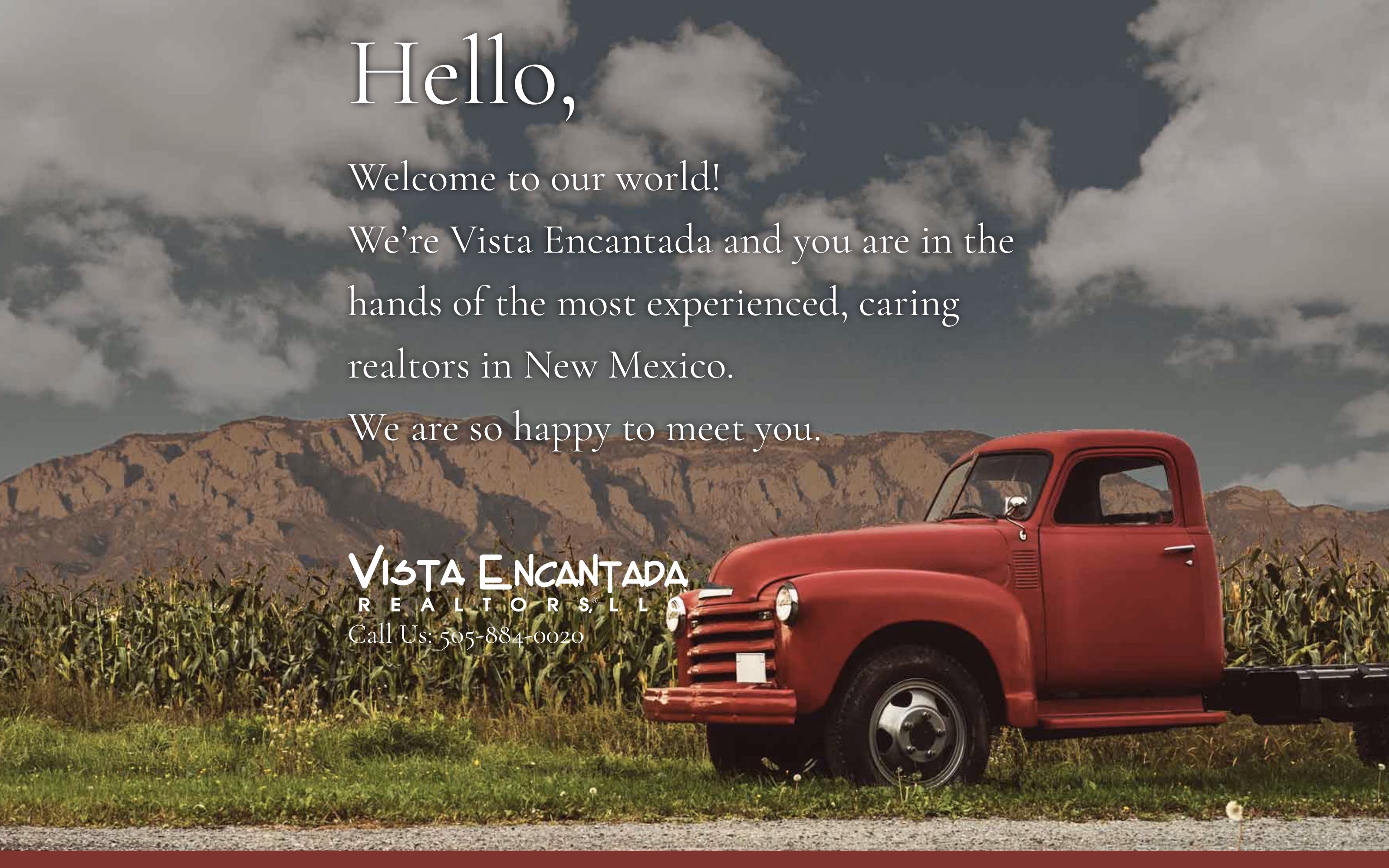 Vista Encantada Realtors website homepage